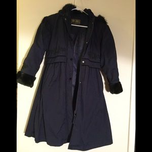 Big Chill Navy Long Casual /Formal coat (Girl) 10